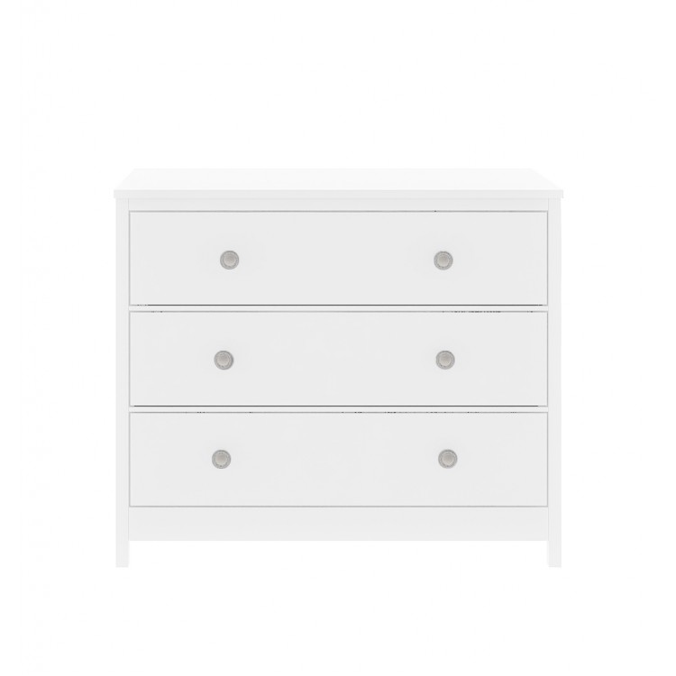 Комод Lillaland Wood Anna 3 ящика белый