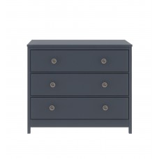 Комод Lillaland Wood Anna 3 ящика темно-серый