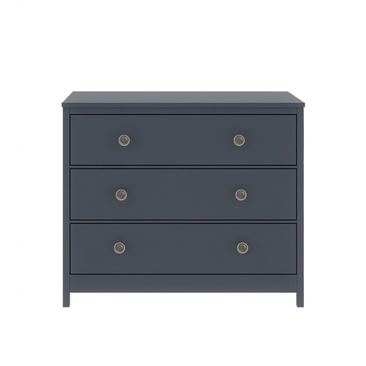 Комод Lillaland Wood Anna 3 ящика темно-серый