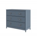 Комод Lillaland Wood Anna 3 ящика серый