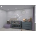 Комод Lillaland Wood Anna 3 ящика серый