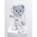 Lina Медведь голубо-серый Жених Астронавт в костюме  M (±30 см)