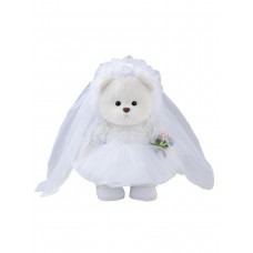 Lina Медведь белый в Платье Невесты  M (±30 см)