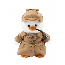 Lina Утенок Шерлок в одежде детектива S (±20 см)  белый