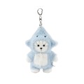 Lina Медведь молочный в костюмчике Акула брелок  XS (±15 см)