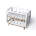 Кроватка для новорожденного Lilla - модель Aria белая/дерево