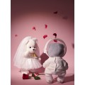 Lina Медведь белый Невеста Астронавта в платье  M (±30 см)