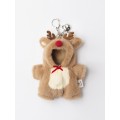Lina Медведь молочный в костюмчике Олень брелок  XS (±15 см)