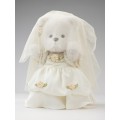 Lina Медведь белый в Винтажном платье невесты M (±30 см)