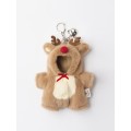 Lina Медведь белый в костюмчике Олень брелок  XS (±15 см)