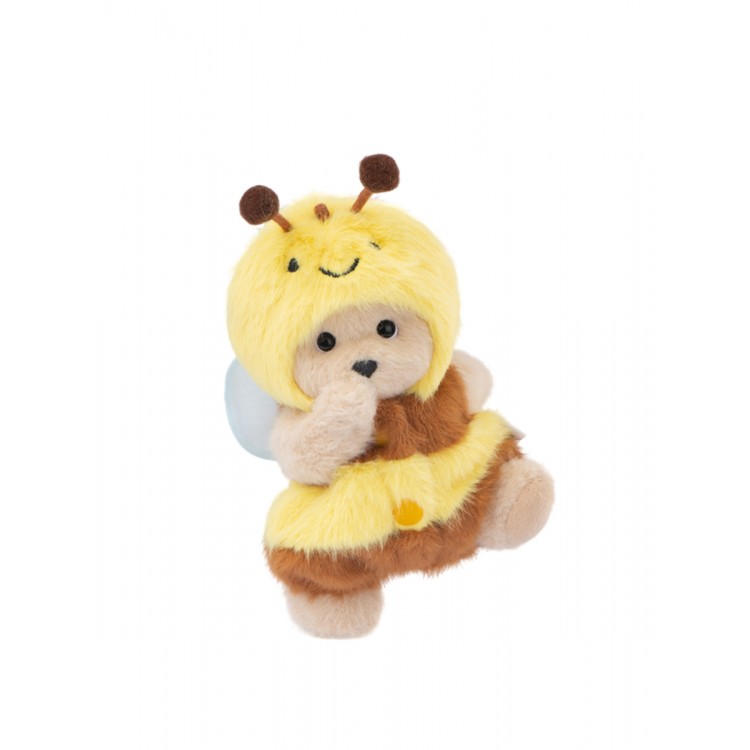 Lina Медведь молочный Пчелка брелок XS (±15 см)