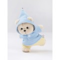 Lina Медведь Эверест молочный с костюмом-брелком XS (±15 см)