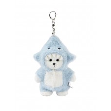 Lina Медведь молочный в костюмчике Акула брелок  XS (±15 см)