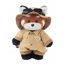 Lina Красная панда Исследователь длинношёрстная M (±30 см) крас-кор цвет в одежде исследователя