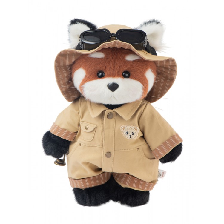 Lina Красная панда Исследователь длинношёрстная M (±30 см) крас-кор цвет в одежде исследователя