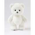 Lina Медведь (длинная шерсть) M (±20 см) белый цвет