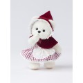 Lina Медведь белый в Костюме Красная шапочка брелок  XS (±15 см)
