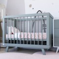 Кроватка для новорожденного Lilla - модель Aria серая 7000