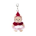 Lina Медведь молочный в Костюме Красная шапочка брелок  XS (±15 см)