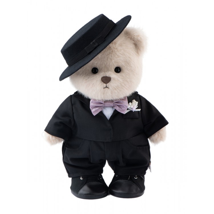 Lina Медведь молочный в Костюме Жениха  M (±30 см)