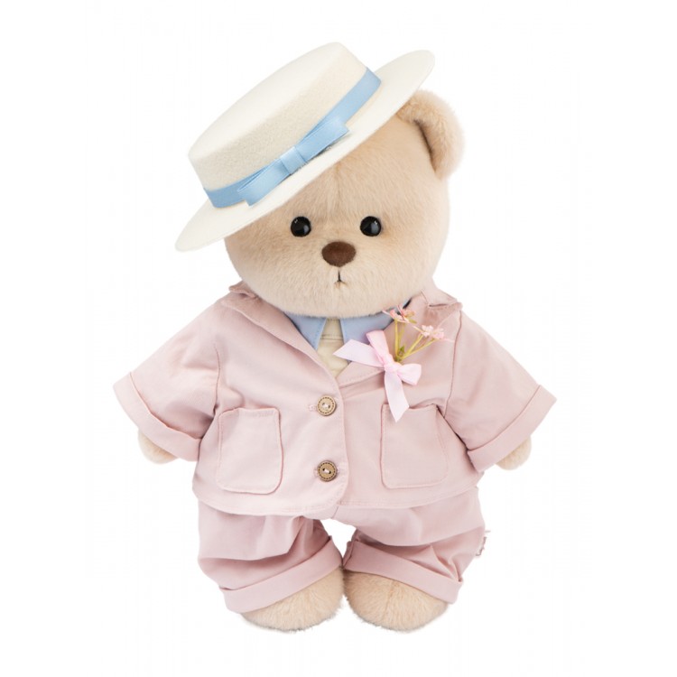 Lina Медведь молочный Сладкая парочка в костюме  M (±30 см)