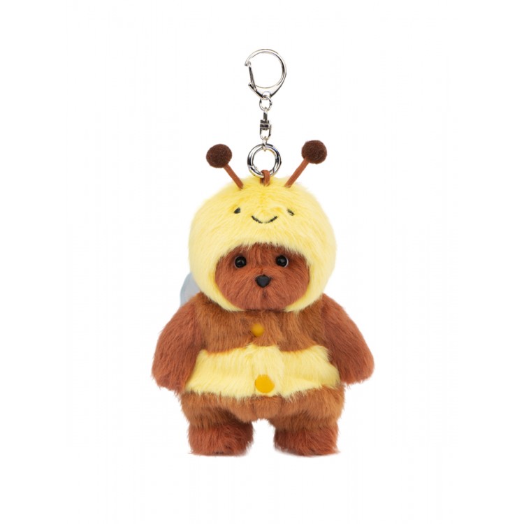 Lina Медведь каштановый Пчелка брелок XS (±15 см)