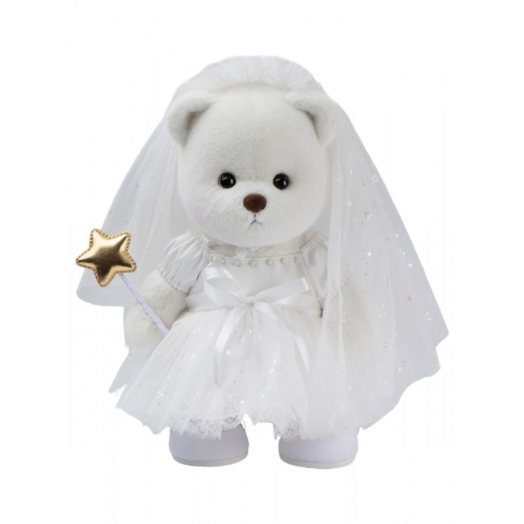 Lina Медведь белый Невеста Астронавта в платье  M (±30 см)