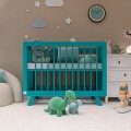 Кроватка для новорожденного Lilla - модель Aria Ocean Blue + Матрас DreamTex 120х60 см