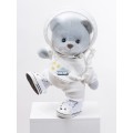 Lina Медведь голубо-серый Жених Астронавт в костюме  M (±30 см)