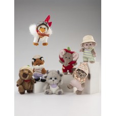 Lina Набор лесных зверят S (±15 см)  (в коробке 6 шт)